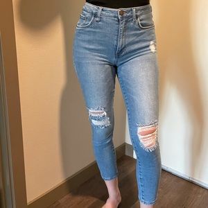 Brie high rise ankle skinny jeans